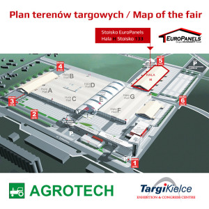 Plan terenów targowych 3D - Targi rolnicze AGROTECH 2016 Kielce